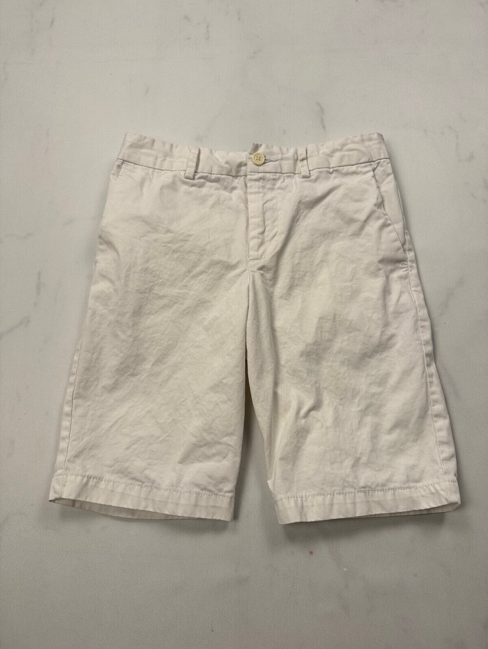 Polo Ralph Lauren Bermuda Shorts White Contemporary Minimalist - Boys 12